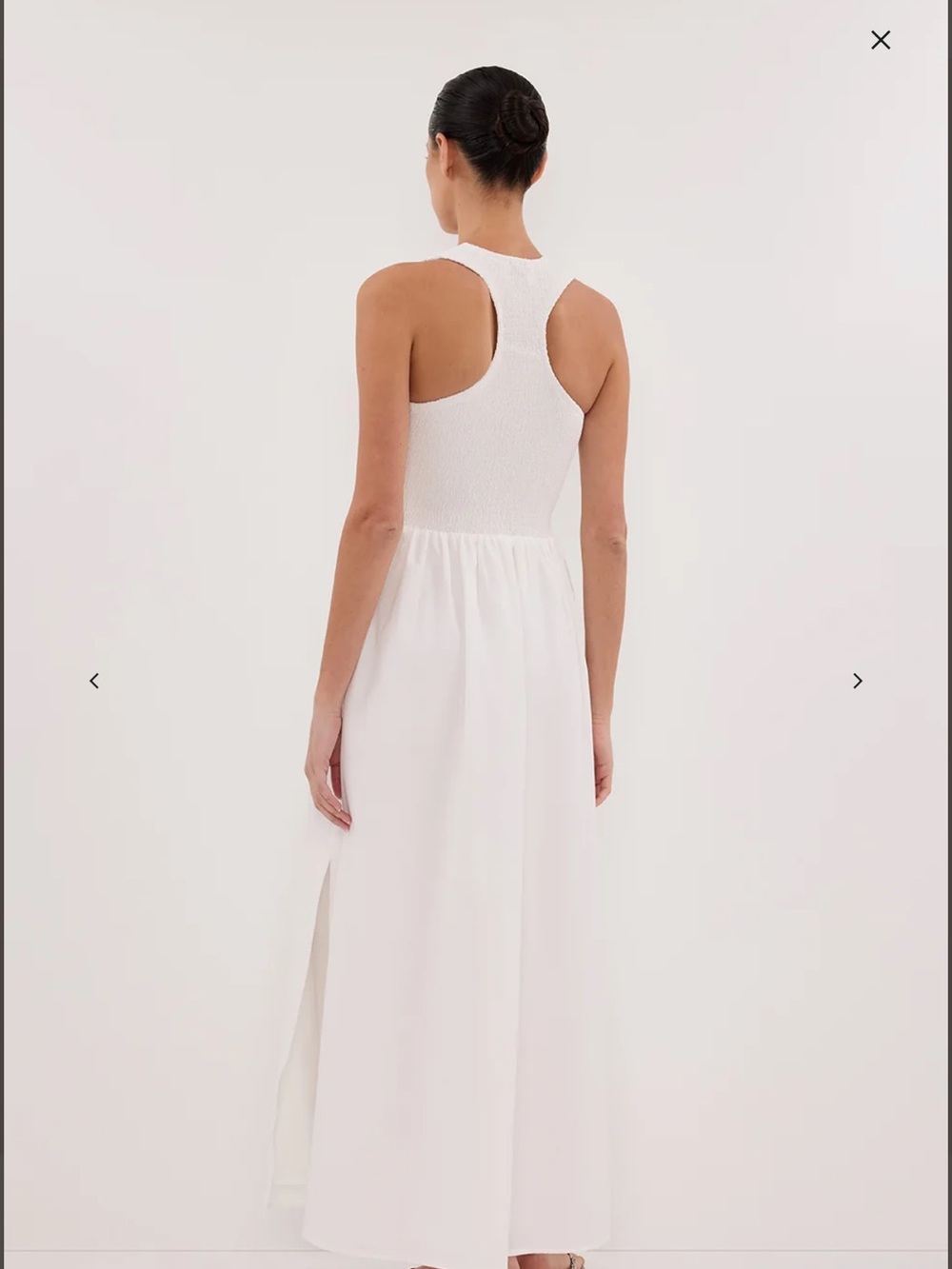 DISSH Florence White Cotton Midi Dress - Picture 7 of 7